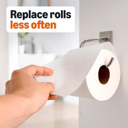 Basics 1000 Sheet 1-Ply Bath Tissue, 8 Rolls, Septic Safe